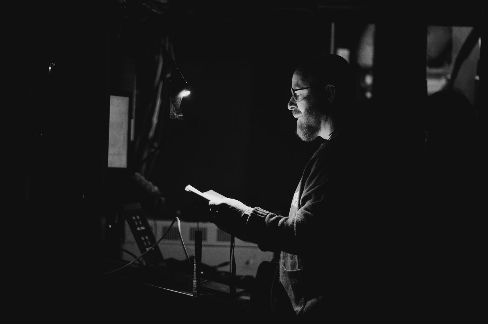 Backstage, before the lights.