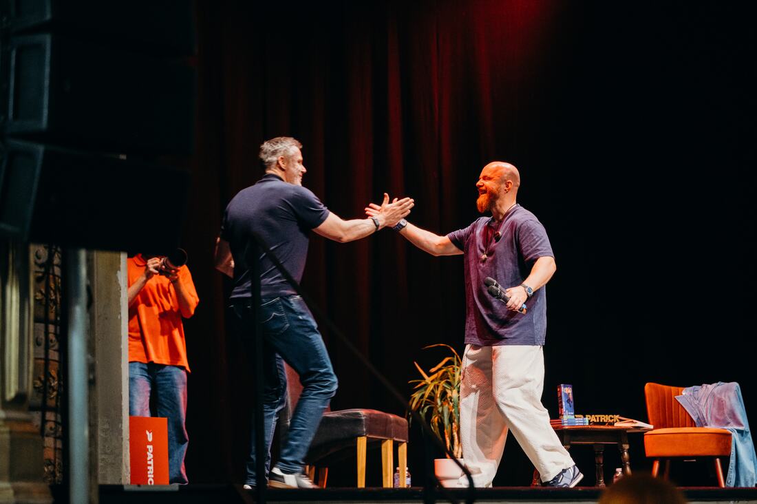 Welcoming a guest to the stage, Inspire Beyond 2026.
