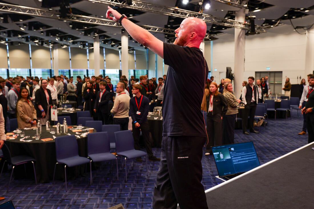 Into the room, Wembley Stadium.
